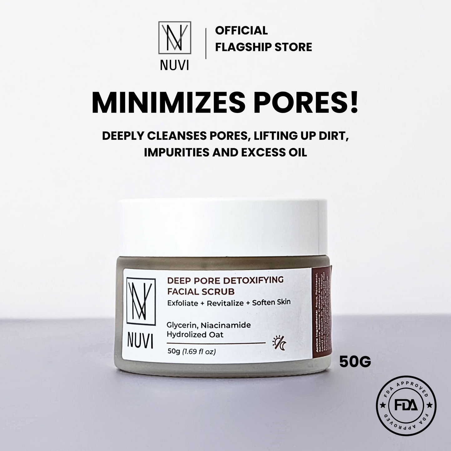 NUVI Deep Pore Detoxifying Facial Scrub